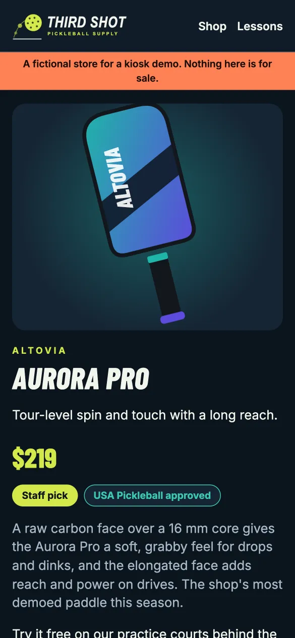 Take the product home